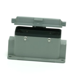 RS PRO Heavy Duty Power Connector Housing Surface Mount Die Cast Aluminium IP65 4-Lever RS PRO 208-4973