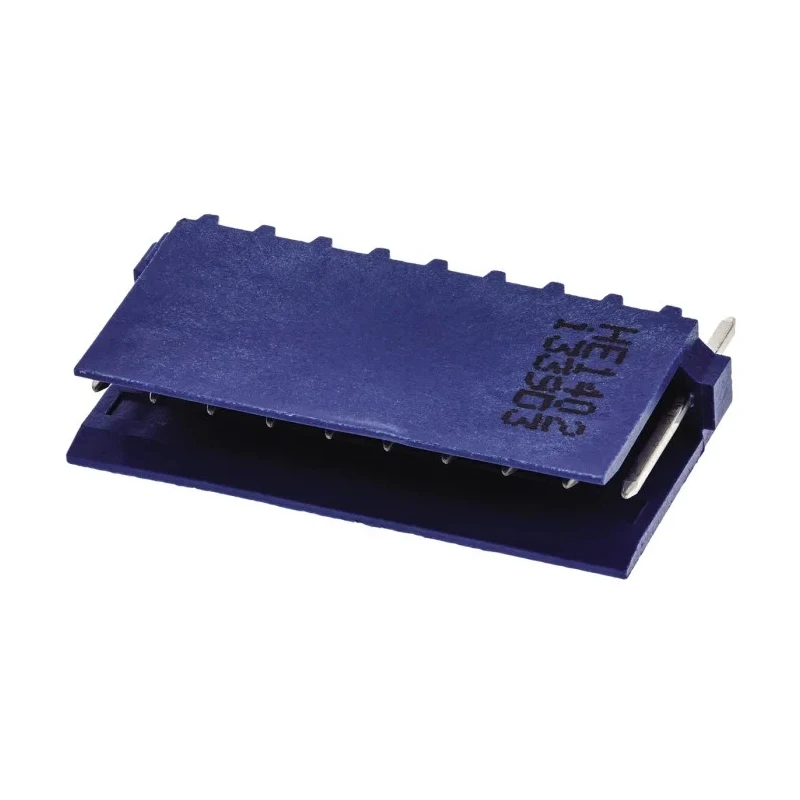 TE Connectivity AMPMODU HE14 Series Straight Through Hole PCB Header, 10 Contacts, 2.54 mm Pitch, 1 Row, Shrouded HE14