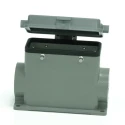 RS PRO Heavy Duty Power Connector Housing Surface Mount Die Cast Aluminium IP65 4 Levers M32 Thread 208-5008