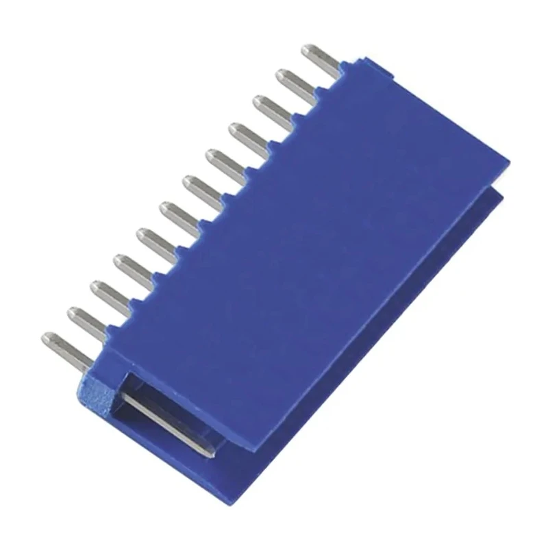 TE Connectivity AMPMODU HE14 Series Straight Through Hole Shrouded PCB Header 12 Contacts 2.54mm Pitch 1 Row HE14
