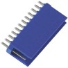 TE Connectivity AMPMODU HE14 Series Straight Through Hole Shrouded PCB Header 12 Contacts 2.54mm Pitch 1 Row HE14