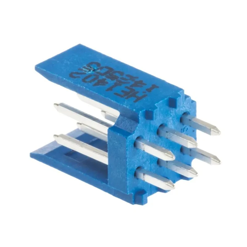 TE Connectivity AMPMODU HE14 Series Straight Through Hole PCB Header, 6 Contact, 2.54 mm Pitch, 2 Row, Shrouded HE14
