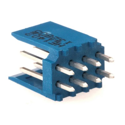 TE Connectivity AMPMODU Series Straight Through Hole Shrouded PCB Header, 8 Contacts, 2.54 mm Pitch, 2 Row, 3A Current HE14