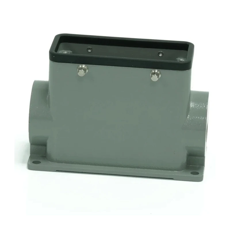 RS PRO Heavy Duty Power Connector Housing Surface Mount Die Cast Aluminium IP65 4 Levers M32 Thread 208-5011