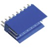 TE Connectivity AMPMODU HE14 Series Straight Through Hole PCB Header, 16 Contacts, 2.54 mm Pitch, 2 Row, Shrouded HE14