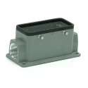 RS PRO Heavy Duty Power Connector Housing, Die Cast Aluminium Body, IP65, Surface Mount, 4 Levers, Model 208-4977