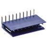 NEUTRAL AMPMODU Series Right Angle Through Hole PCB Header 10 Contact 2.54 mm Pitch 1 Row Shrouded HE14