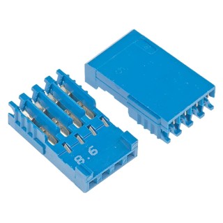 NEUTRAL TE Connectivity AMPMODU HE14 Female Connector Housing 2.54 mm Pitch 4 Way 1 Row Straight HE14