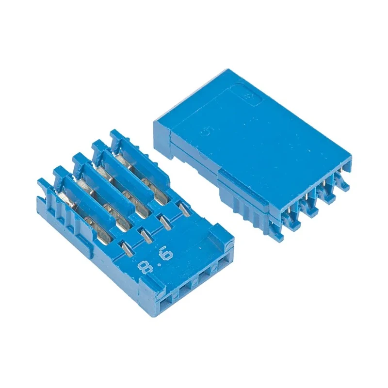 NEUTRAL TE Connectivity AMPMODU HE14 Female Connector Housing 2.54 mm Pitch 4 Way 1 Row Straight HE14