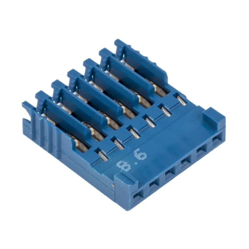 NEUTRAL AMPMODU Female Connector Housing 2.54 mm Pitch 6 Way 1 Row Straight HE14