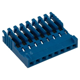 NEUTRAL AMPMODU Female Connector Housing, 2.54 mm Pitch, 8 Way, 1 Row Straight HE14