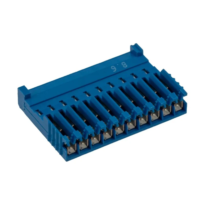 NEUTRAL AMPMODU Female Connector Housing 2.54 mm Pitch 10 Way 1 Row Straight HE14