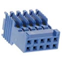 NEUTRAL AMPMODU Female Connector Housing 2.54 mm Pitch 10 Way 2 Row Straight HE14