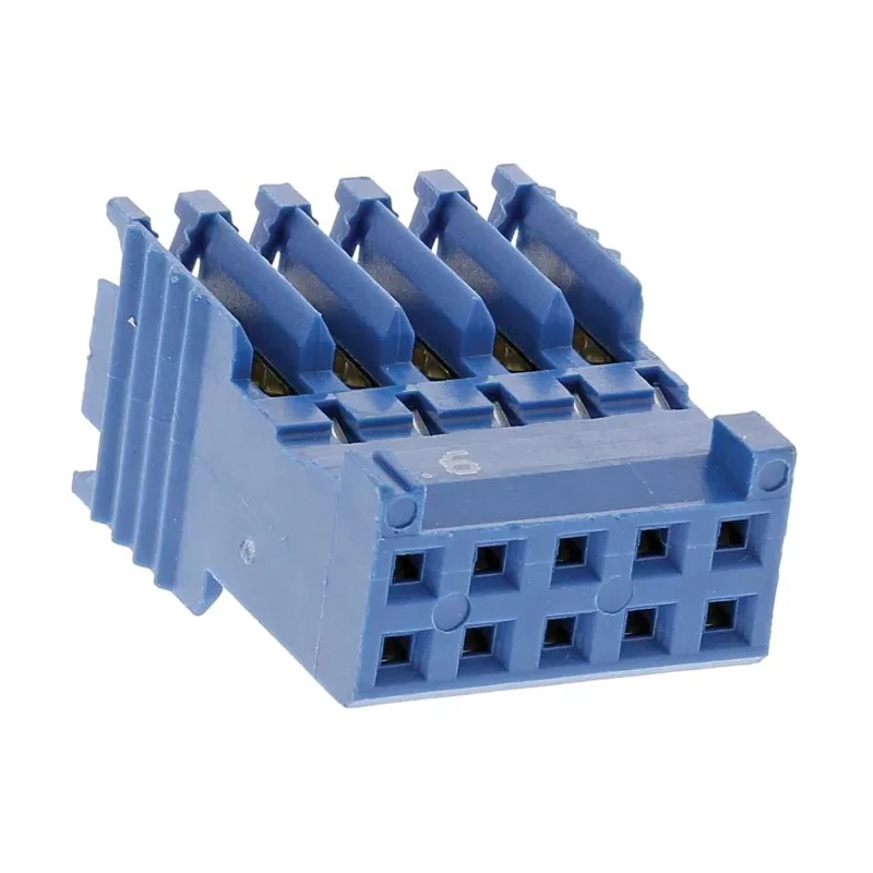 NEUTRAL AMPMODU Female Connector Housing 2.54 mm Pitch 10 Way 2 Row Straight HE14