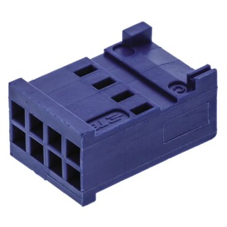 TE Connectivity AMPMODU HE13/HE14 Female Connector Housing 2.54 mm Pitch 8 Way 2 Row Straight 281839-4