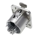 RS PRO Panel XLR Connector, Straight, Female, 7 Contacts, 50V, 7.5A Current, Nickel Plating 208-5184