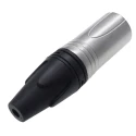 RS PRO Cable Mount Male XLR Connector Straight 7 Contact 7.5A 75V Silver Plating 208-5191