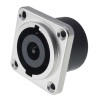 RS Pro Straight Panel Loudspeaker Connector 8 Way Male Silver Black 30A 250V 208-5190