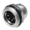 RS PRO Panel XLR Connector Straight 50V 7.5A Male 4-Way Gold Plating 208-5192
