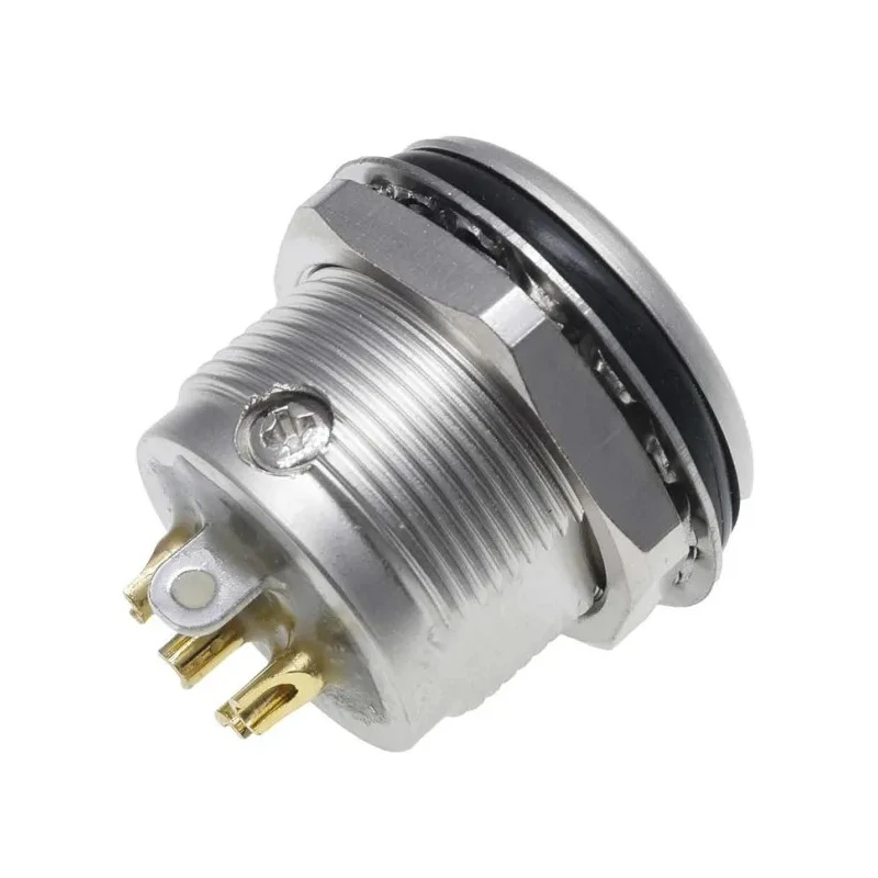 RS PRO Panel XLR Connector Straight 50V 7.5A Male 4-Way Gold Plating 208-5192