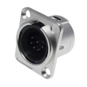 RS PRO Panel XLR Connector, Straight, Male, 7 Contacts, 50 V, 7.5 A, Silver Plating 208-5200