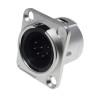 RS PRO Panel XLR Connector, Straight, Male, 7 Contacts, 50 V, 7.5 A, Silver Plating 208-5200
