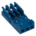 TE Connectivity AMPMODU HE14 Female Connector Housing 2.54 mm Pitch 3 Way 1 Row Straight 