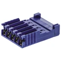 TE Connectivity AMPMODU HE14 Female Connector Housing 2.54 mm Pitch 5 Way 1 Row Straight HE14