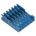 TE Connectivity AMPMODU HE14 Female Connector Housing 2.54 mm Pitch 6 Way 1 Row Straight HE14