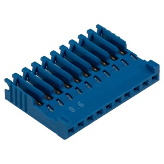 TE Connectivity AMPMODU HE14 Female Connector Housing, 2.54 mm Pitch, 10 Way, 1 Row Straight HE14