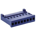 TE Connectivity AMPMODU HE13/HE14 Female Connector Housing 2.54 mm Pitch 8 Way 1 Row Straight 281838-8