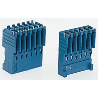 TE Connectivity AMPMODU HE14 Female Connector Housing, 2.54 mm Pitch, 6 Way, 2 Row Straight HE14