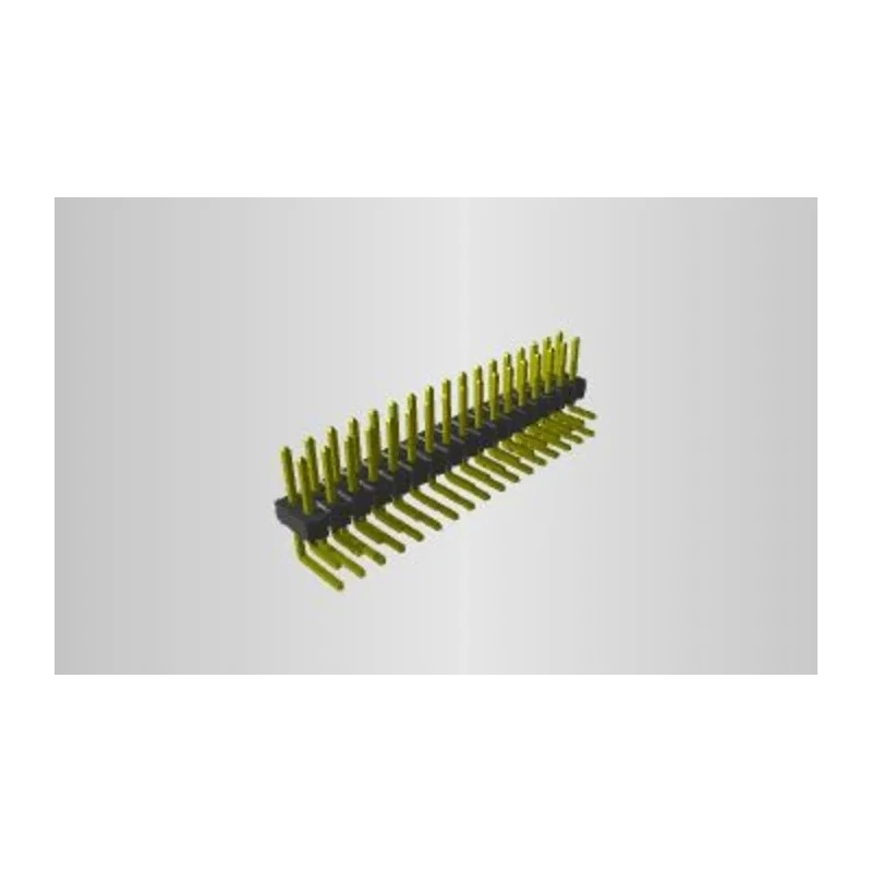 Samtec Pin Header 34 Contacts 2.54 mm Pitch 2 Row Unshrouded Through Hole Mount TSW-117-08-G-D-RA