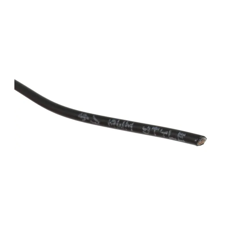 TE Connectivity FlexLite Series Black Equipment Wire 17 AWG 19/0.25 mm Core Strands 100 m Polyolefin FLT0111-1.00-0