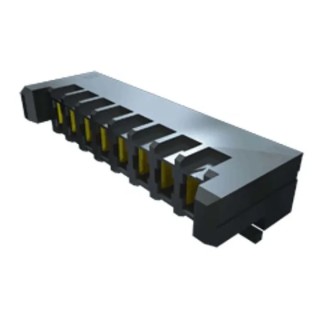 Samtec UPS Series Right Angle Through Hole PCB Socket, 8-Contact, 1 Row, 3.81 mm Pitch Solder UPS-08-01-01-L-RA