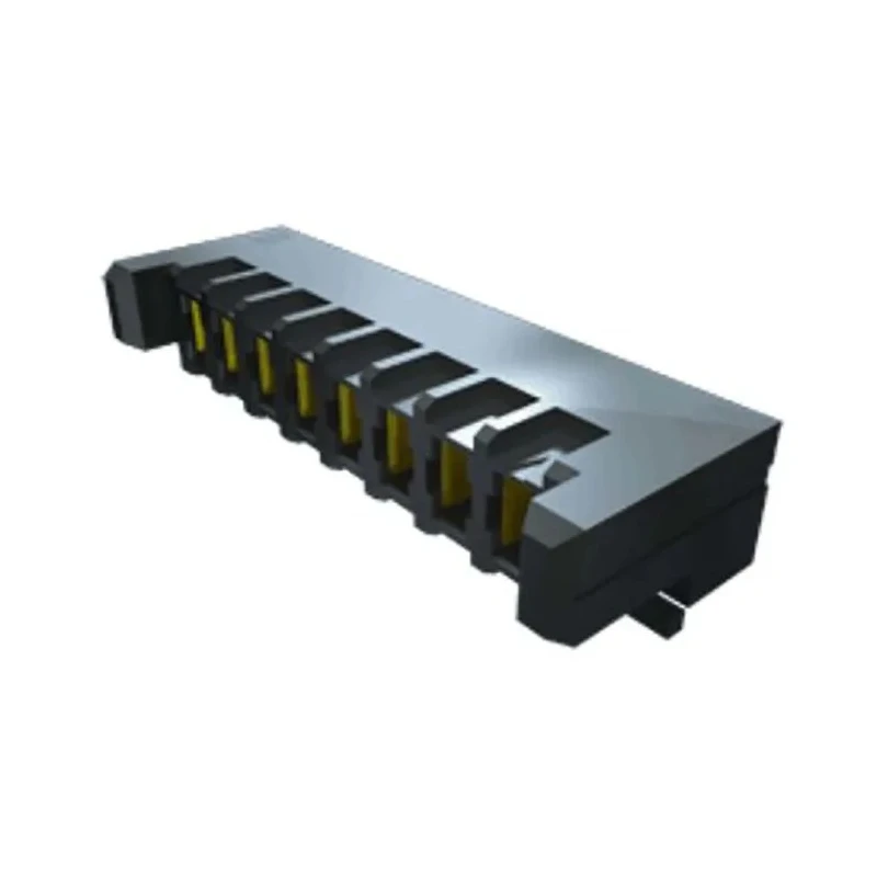 Samtec UPS Series Right Angle Through Hole PCB Socket, 8-Contact, 1 Row, 3.81 mm Pitch Solder UPS-08-01-01-L-RA