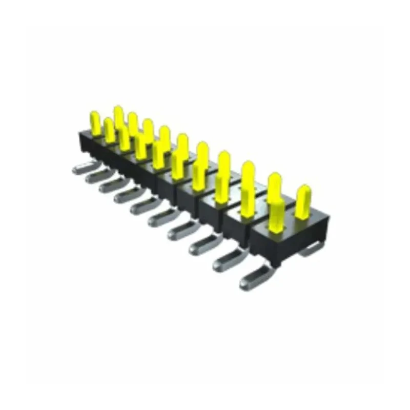Samtec TMM Series Right Angle Surface Pin Header, 6 Contacts, 2 mm Pitch, 2 Row, Unshrouded TMM-103-01-T-D-SM-P-TR