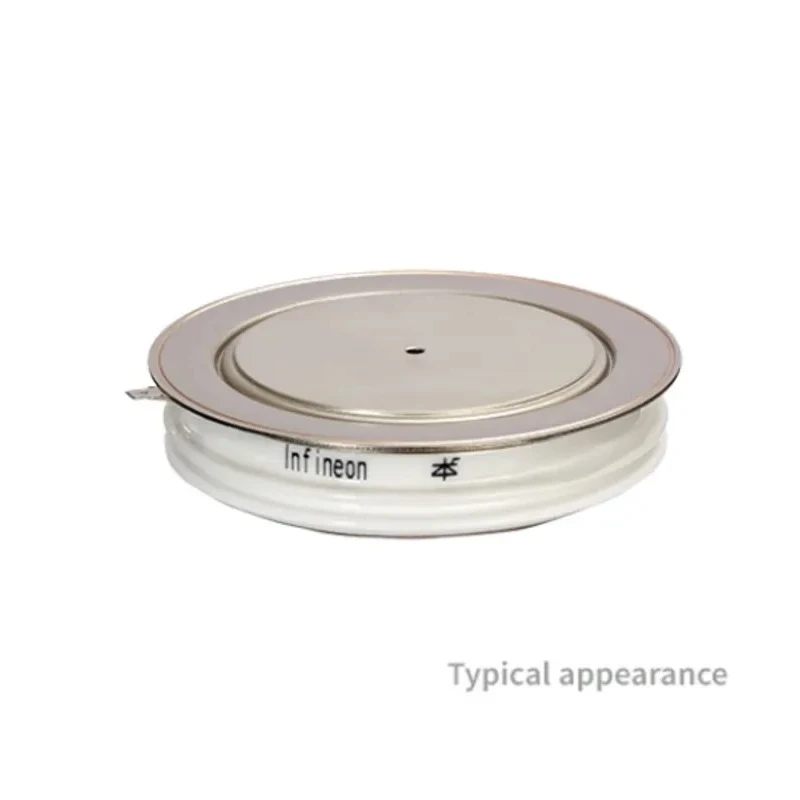 Infineon Thyristor 1800 V, 3800 A, 250 mA, 53 kA, 1.28 V, PCT Type, TO-200 Package T3800N18TOFVTXPSA1