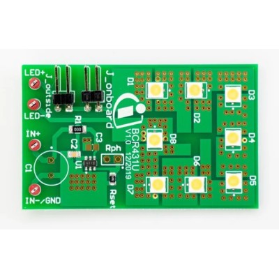 Infineon Demo Board LED Driver for BCR431U with Low Voltage Drop and 15mA Current Regulation 
