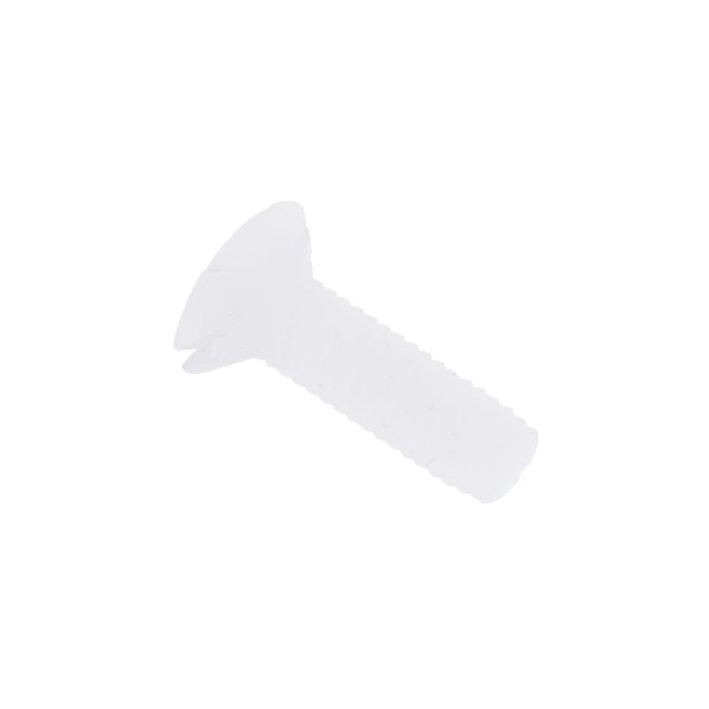 RS PRO Slot Countersunk Nylon Machine Screw 10 mm M3 232-6914