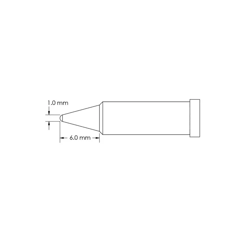 Metcal 6 mm Conical Soldering Iron Tip GT4-CN0010P