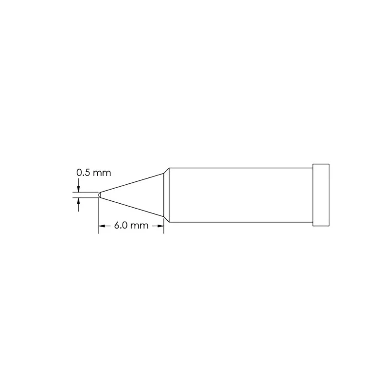 Metcal 6 mm Conical Soldering Iron Tip GT4-CN0005P
