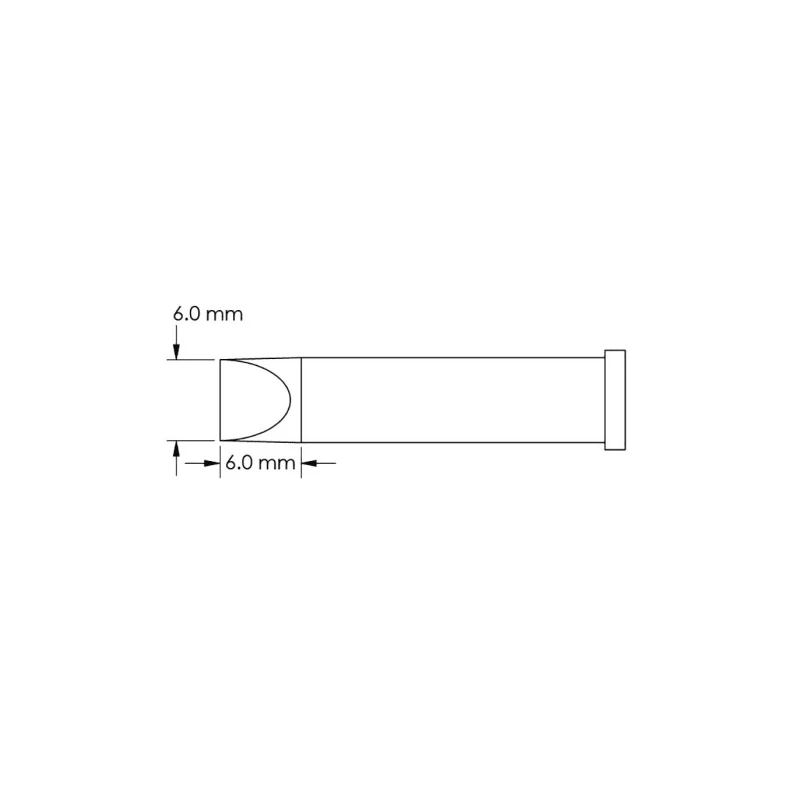 Metcal 6 mm Chisel Soldering Iron Tip GT6-CH0060P