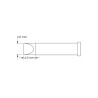 Metcal 6 mm Chisel Soldering Iron Tip GT6-CH0060P