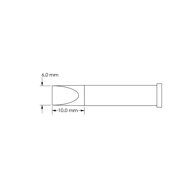 Metcal 10 mm Chisel Soldering Iron Tip GT6-CH0060S