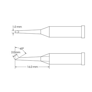 Metcal 16 mm Hoof Soldering Iron Tip GT4-HF6010S