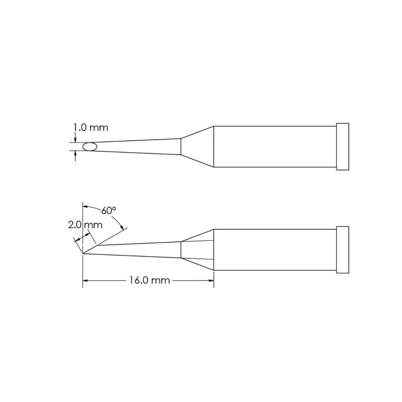 Metcal 16 mm Hoof Soldering Iron Tip GT4-HF6010S