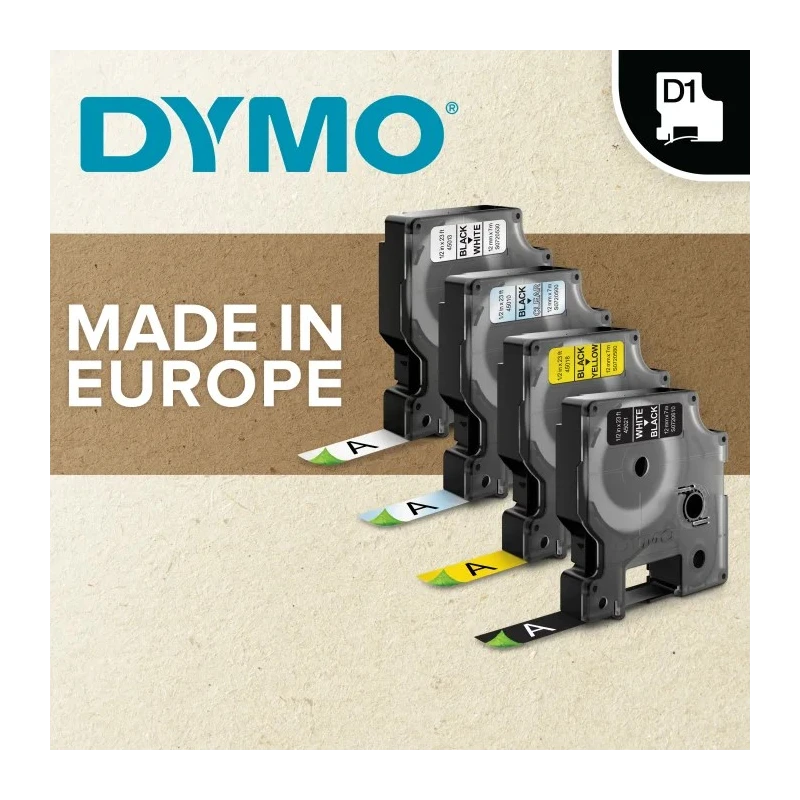 Dymo Black on White Label Printer Tape, 6 mm Width, 7 m Length S0720780