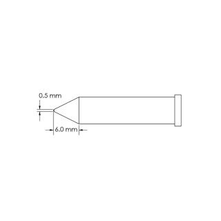 Metcal 6 mm Conical Soldering Iron Tip GT6-CN0005P