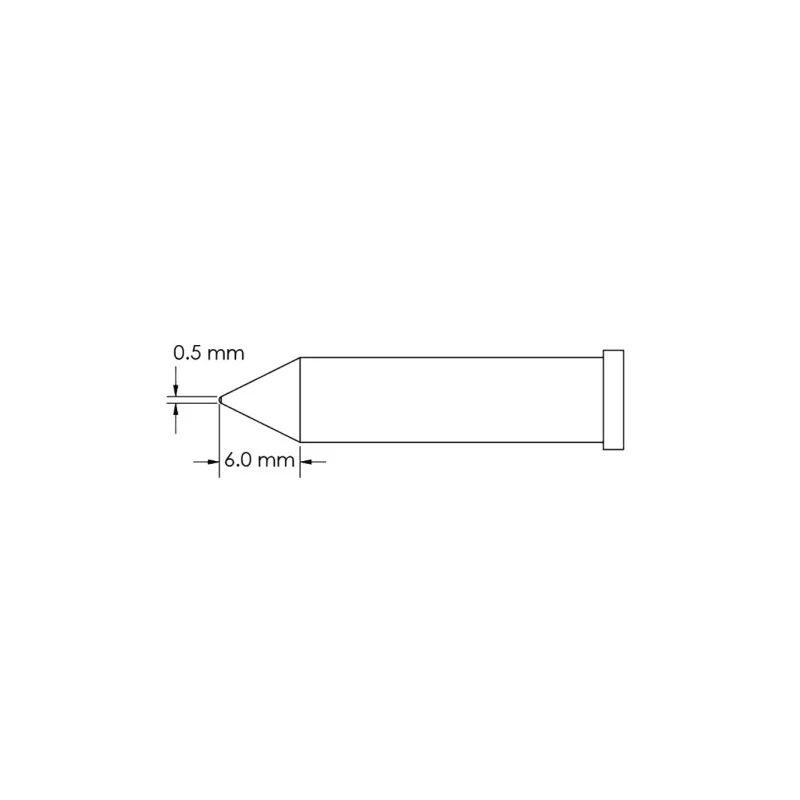Metcal 6 mm Conical Soldering Iron Tip GT6-CN0005P